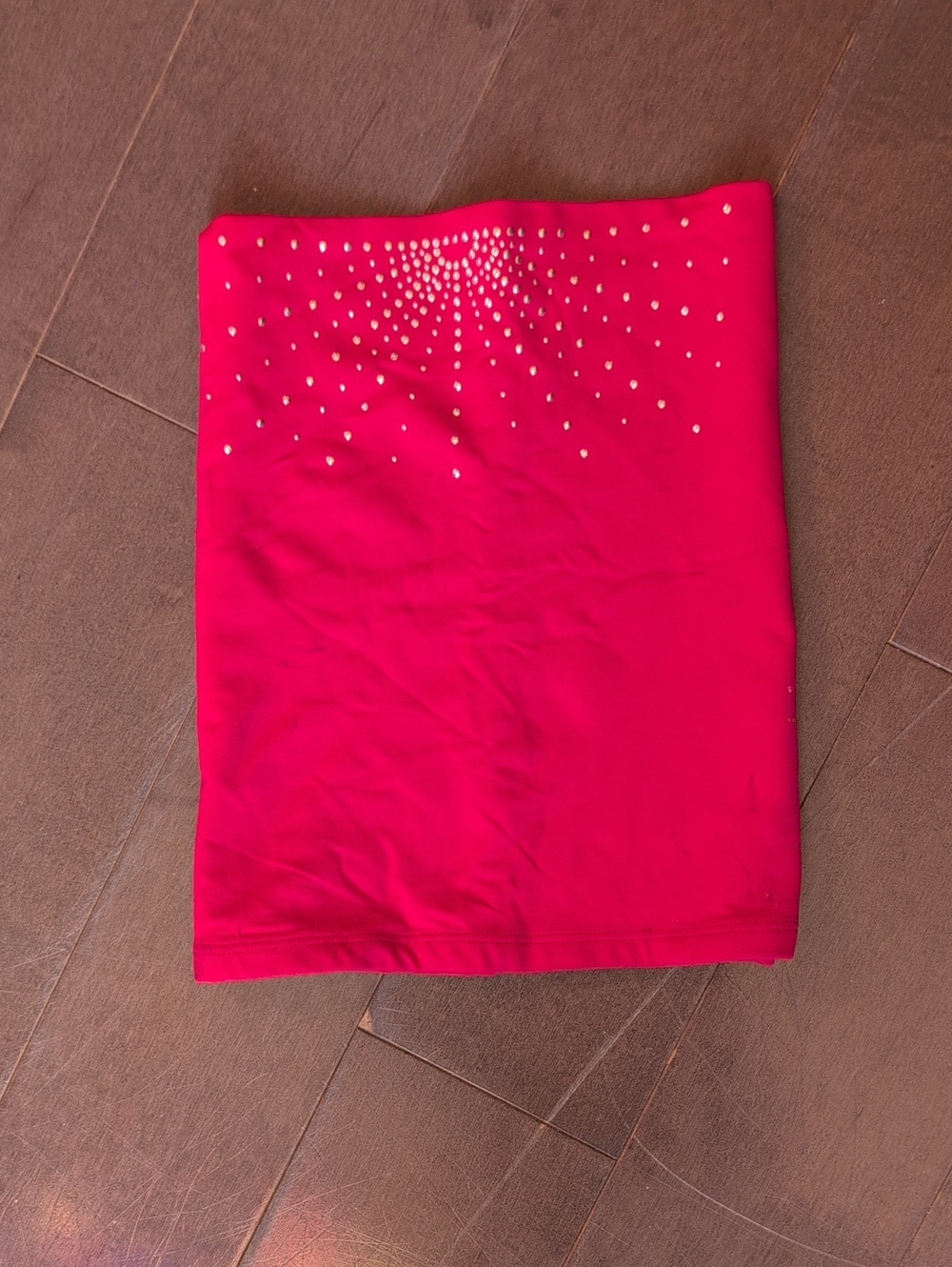 Bebe Vibrant Red Studded Tube Top